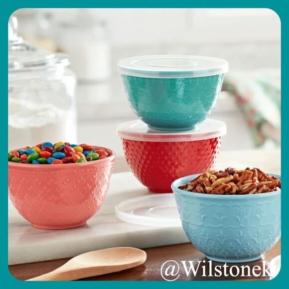 The Pioneer Woman 8 piece Timeless Beauty prep bowls - Picture 1 of 7